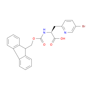 2-PYRIDINEPROPANOIC ACID, 5-BROMO-.α.-[[(9H-FLUOREN-9-YLMETHOXY)CARBONYL]AMINO]-, (.α.S)-