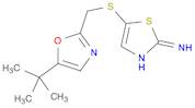 5-{[(5-tert-butyl-1,3-oxazol-2-yl)methyl]sulfanyl}-1,3-thiazol-2-amine