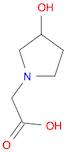 1-Pyrrolidineacetic acid, 3-hydroxy- (9CI)