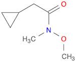 2-Cyclopropyl-N-methoxy-N-methyl-acetamide