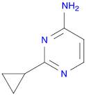 4-Pyrimidinamine, 2-cyclopropyl- (9CI)