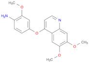 4-(6,7-DiMethoxyquinolin-4-yloxy)-2-MethoxybenzenaMine