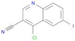 3-Quinolinecarbonitrile, 4-chloro-6-iodo-