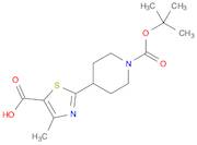 4-METHYL-2-[1-(TERT-BUTOXYCARBONYL)PIPERID-4-YL]-1,3-THIAZOLE-5-CARBOXYLIC ACID