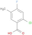 2-Chloro-4-fluoro-5-methyl-benzoic acid