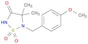 5-(4-METHOXY-BENZYL)-4,4-DIMETHYL-1,1-DIOXO-1L6-[1,2,5]THIADIAZOLIDIN-3-ONE