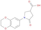 1-(2,3-Dihydro-1,4-benzodioxin-6-yl)-5-oxopyrrolidine-3-carboxylic Acid