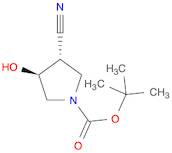 trans-1-Boc-3-cyano-4-hydroxypyrrolidine