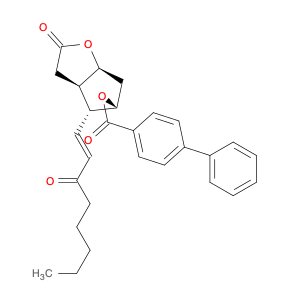 (3aR,4R,5R,6aS)-2-Oxo-4-((E)-3-oxooct-1-en-1-yl)hexahydro-2H-cyclopenta[b]furan-5-yl [1,1'-bipheny…