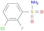 3-CHLORO-2-FLUOROBENZENESULFONAMIDE