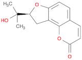 2H-Furo(2,3-h)-1-benzopyran-2-one, 8,9-dihydro-8-(1-hydroxy-1-methylet hyl)-, (S)-