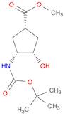 (1R,2S,4S)-N-BOC-1-AMINO-2-HYDROXYCYCLOPENTANE-4-CARBOXYLIC ACID METHYL ESTER