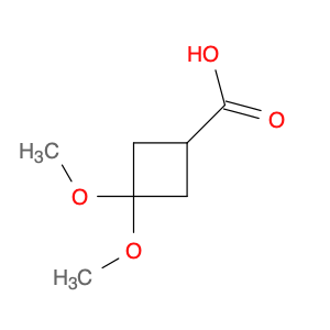 Cyclobutanecarboxylic acid, 3,3-dimethoxy- (9CI)