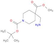 1-tert-butyl 4-methyl 4-(aminomethyl)piperidine-1,4-dicarboxylate