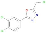 2-(CHLOROMETHYL)-5-(3,4-DICHLOROPHENYL)-1,3,4-OXADIAZOLE