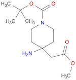 tert-Butyl 4-amino-4-(2-methoxy-2-oxoethyl)piperidine-1-carboxylate