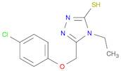 5-((4-Chlorophenoxy)methyl)-4-ethyl-4H-1,2,4-triazole-3-thiol