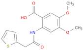 4,5-DIMETHOXY-2-(2-THIOPHEN-2-YL-ACETYLAMINO)-BENZOIC ACID