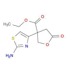 3-(2-AMINO-THIAZOL-4-YL)-5-OXO-TETRAHYDRO-FURAN-3-CARBOXYLIC ACID ETHYL ESTER