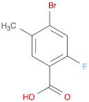 4-BROMO-2-FLUORO-5-METHYLBENZOIC ACID