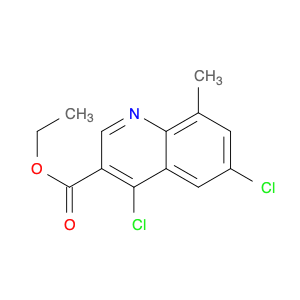 4,6-DICHLORO-8-METHYLQUINOLINE-3-CARBOXYLIC ETHYL ESTER