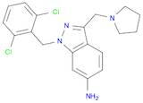 1-(2,6-DICHLORO-BENZYL)-3-PYRROLIDIN-1-YLMETHYL-1H-INDAZOL-6-YLAMINE