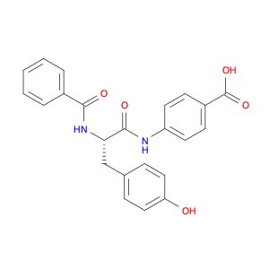 4-[(2S)-3-(4-hydroxyphenyl)-2-(phenylformamido)propanamido]benzoic acid