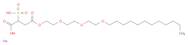 Disodium 4-(2-(2-(2-(dodecyloxy)ethoxy)ethoxy)ethyl) 2-sulphonatosuccinate