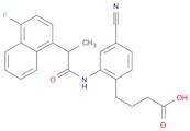 4-Cyano-2-[[2-(4-fluoro-1-naphthalenyl)-1-oxopropyl]amino]Benzenebutanoic acid