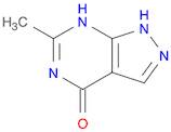 4H-Pyrazolo[3,4-d]pyrimidin-4-one, 1,5-dihydro-6-methyl- (9CI)