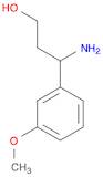 3-AMINO-3-(3-METHOXY-PHENYL)-PROPAN-1-OL