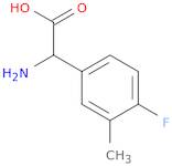 2-Amino-2-(4-fluoro-3-methylphenyl)acetic acid