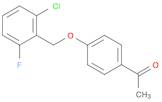 1-{4-[(2-CHLORO-6-FLUOROBENZYL)OXY]PHENYL}ETHAN-1-ONE