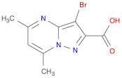 3-Bromo-5,7-dimethylpyrazolo[1,5-a]pyrimidine-2-carboxylic acid