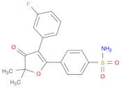 4-(3-(3-fluorophenyl)-5,5-dimethyl-4-oxo-4,5-dihydrofuran-2-yl)benzenesulfonamide