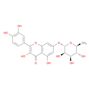 7-(α-L-Rhamnopyranosyloxy)-2-(3,4-dihydroxyphenyl)-3,5-dihydroxy-4H-1-benzopyran-4-one