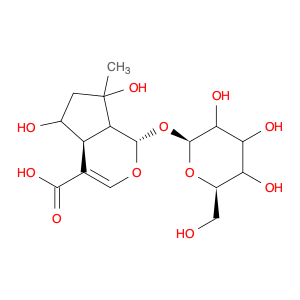 1α-(β-D-Glucopyranosyloxy)-1,4aα,5,6,7,7aα-hexahydro-5α,7α-dihydroxy-7-methylcyclopenta[c]pyran-4-…