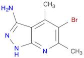 5-BROMO-4,6-DIMETHYL-1H-PYRAZOLO[3,4-B]PYRIDIN-3-AMINE