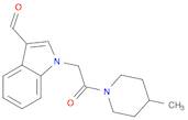 1-[2-(4-METHYL-1-PIPERIDINYL)-2-OXOETHYL]-1H-INDOLE-3-CARBALDEHYDE