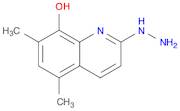 2-hydrazino-5,7-dimethylquinolin-8-ol