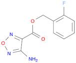 2-fluorobenzyl 4-amino-1,2,5-oxadiazole-3-carboxylate