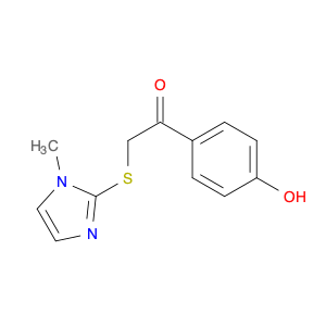 1-(4-hydroxyphenyl)-2-[(1-methyl-1H-imidazol-2-yl)thio]ethanone