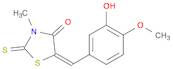 (5E)-5-(3-hydroxy-4-methoxybenzylidene)-3-methyl-2-thioxo-1,3-thiazolidin-4-one