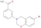 1-[3-(6-bromo-2H-1,3-benzoxazin-3(4H)-yl)phenyl]ethanone