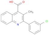 2-(3-CHLORO-PHENYL)-3-METHYL-QUINOLINE-4-CARBOXYLIC ACID