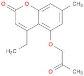 4-ethyl-7-methyl-5-(2-oxopropoxy)-2H-chromen-2-one