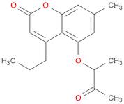 7-methyl-5-(1-methyl-2-oxopropoxy)-4-propyl-2H-chromen-2-one