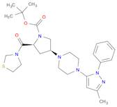 (2S,4S)-4-[4-(3-Methyl-1-phenyl-1H-pyrazol-5-yl)-1-piperazinyl]-2-(3-thiazolidinylcarbonyl)-1-py...