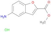 2-Benzofurancarboxylic acid, 5-aMino-, Methyl ester (hydrochloride)