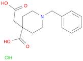 1-Benzyl-4-(carboxymethyl)piperidine-4-carboxylic acid hydrochloride